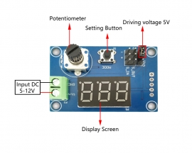 DC 5V-12V Servo Motor Tester Servo Driver High Level Signal Tester 3-gear Indicator